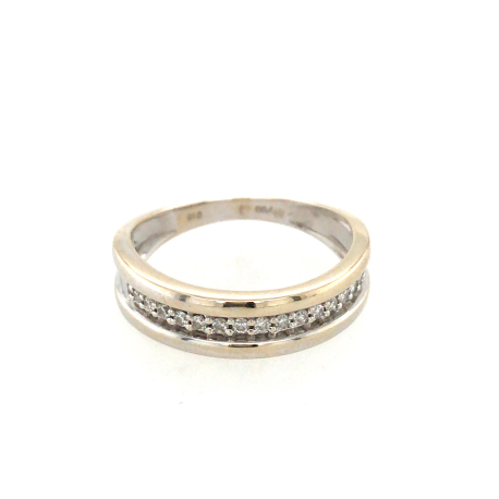 Vintage witgouden ring met diamanten ref. 940100430500012