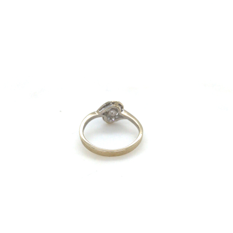 Vintage witgouden ring met diamant #940100670800012