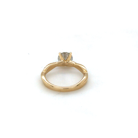 Vintage gouden ring met diamant #940100630800012