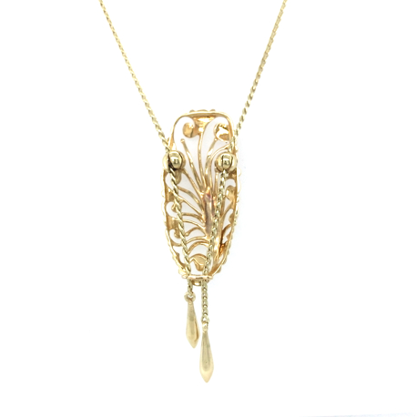 Vintage gouden collier ref. 94010107100012