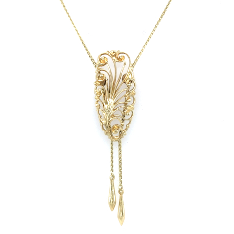 Vintage gouden collier ref. 94010107100012