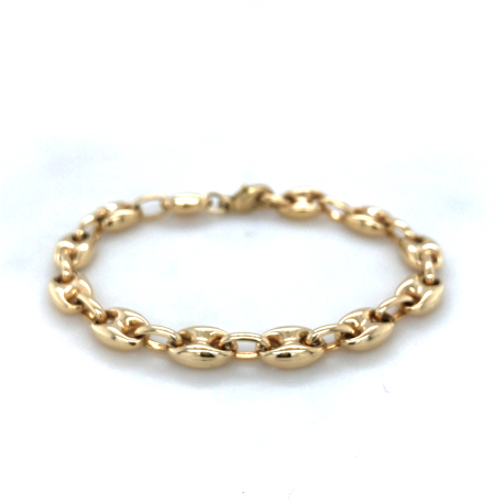 Vintage gouden koffieboon armband ref. 15381