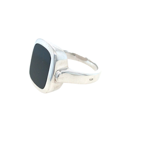 Zilveren ring met onix ref. 14577