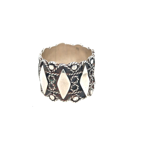 Vintage zilveren filigree ring